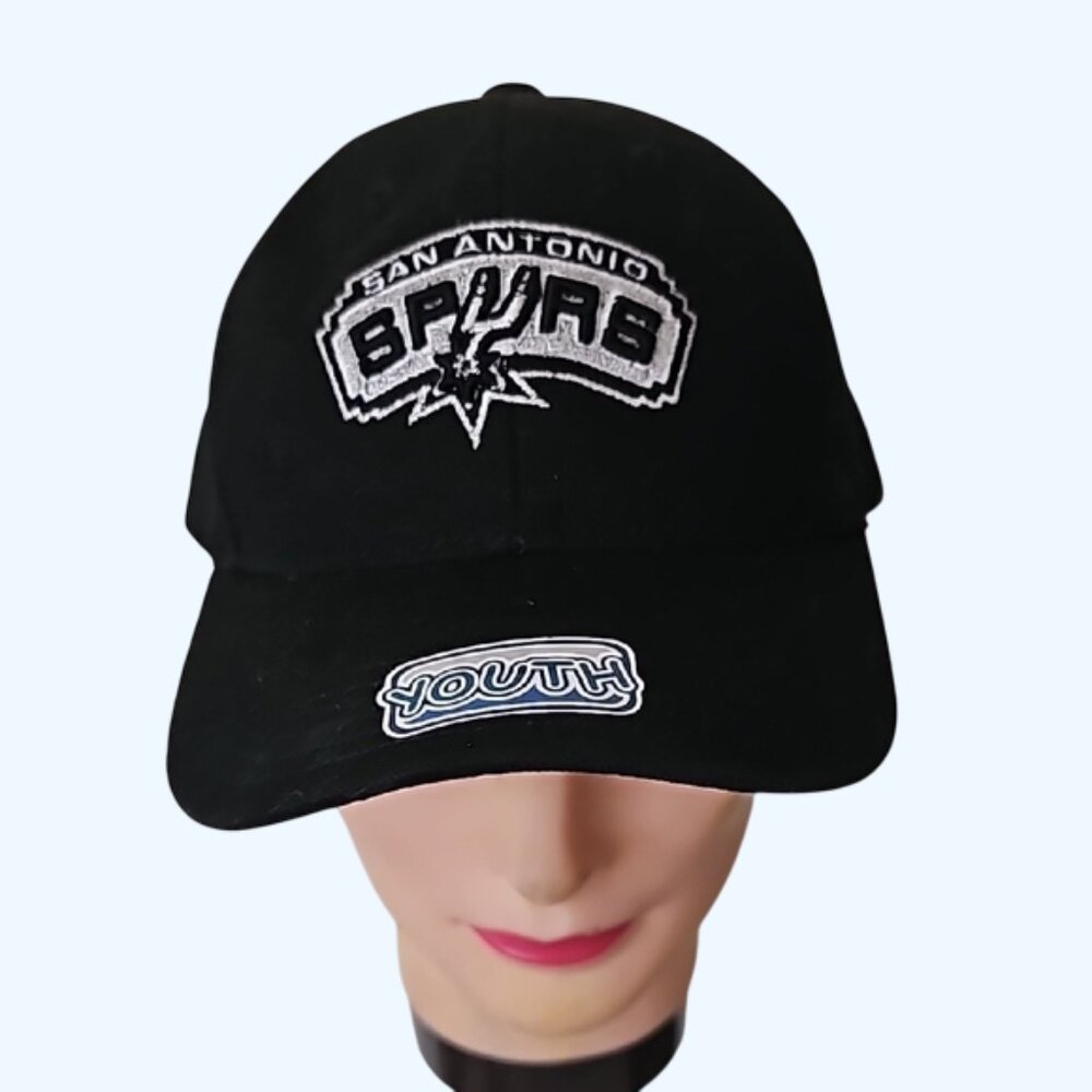 Reebok San Antonio Spurs Youth Black Cap NBA Western Conference adjustable